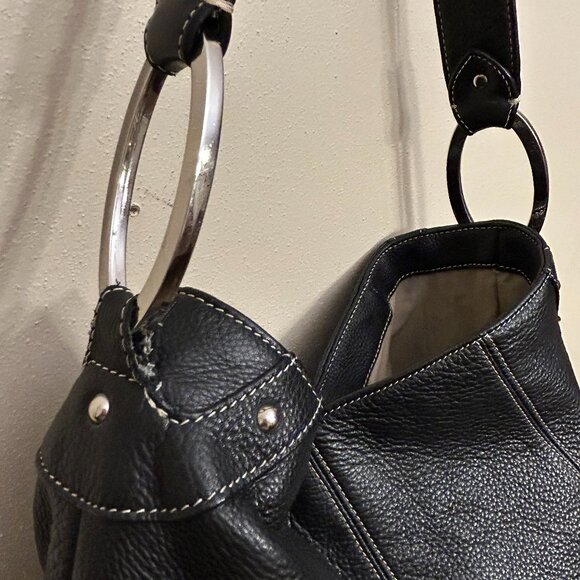 Tignanello Women's Hobo Shoulder Bag Purse Handbag Black - Picture 10 of 16